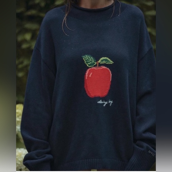 Dairy Boy RARE Apple NYC Knitted Sweater Size: S
